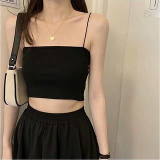 Áo thun tăm 2 dây croptop dáng ôm V1 Hb.studio A1