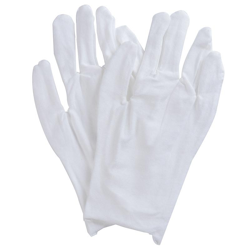 Tmoy Găng tay cotton kiểm tra trắng nhẹ làm việc co giãn cao cho trang sức đồng xu TCS