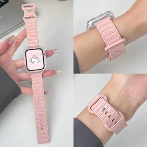 Dây đeo đồng hồ silicon màu kẹo + Vỏ cho đồng hồ thông minh Huawei Fit 3 Dây đeo cổ tay Huawei Watch Fit 3 Phụ kiện vòng đeo tay