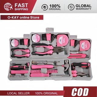 Bộ Hộp Dụng Cụ Màu Hồng Mini – Bộ Sửa Chữa Gia Đình Đa Năng Đầy Đủ Dụng Cụ Cầm Tay