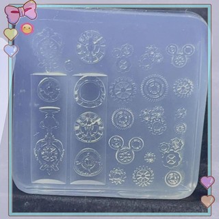 [beautifulhome] Bánh răng đồng hồ tinh tế Khuôn làm móng tay silicon 3D cho móng tay Charms DIY Nail Art Trang trí khuôn dập mềm Dụng cụ thiết kế làm móng tay [làm đẹp]