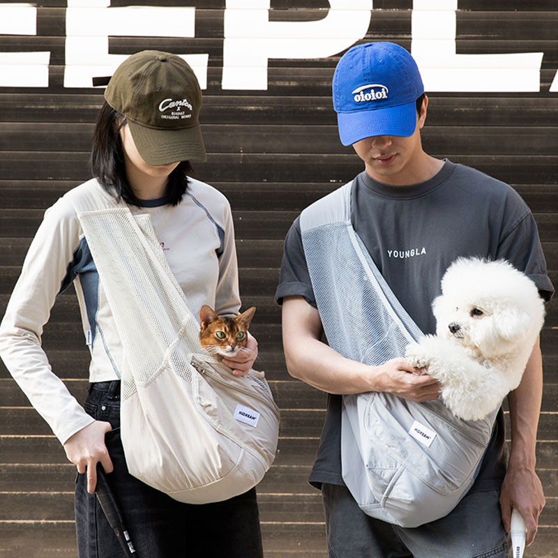 HamshMoc Pet Travel Carrier Làm mát thoáng khí Chống thoát hiểm thoải mái Không gian nhẹ Túi lưu trữ dây đeo tiện dụng