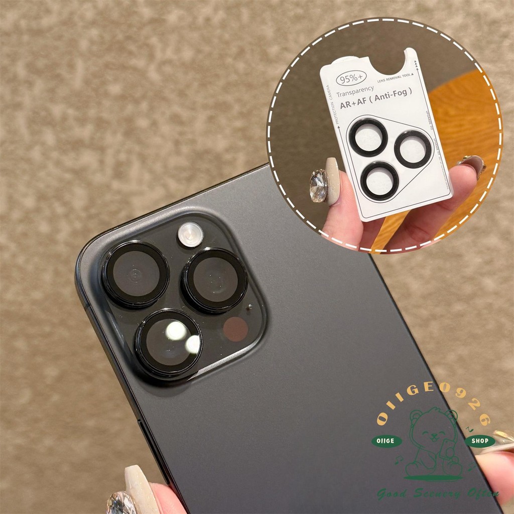 [Phim ống kính iPhone] Phim ống kính kim loại in cho Iphone16 Pro Max 15 14 Kính cường lực độ phân giải cao Que thứ hai