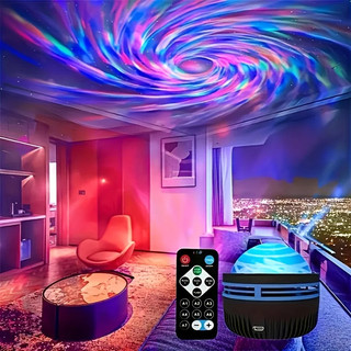 Đèn ngủ USB Aurora RGB 5V Điều khiển kích hoạt âm thanh xoay tự động Trang trí phòng hát tại nhà