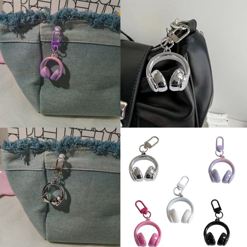 Móc khóa tai nghe nhỏ gọn OXXGGKAO Móc khóa nhựa nhẹ Carabiner cho túi đi học
