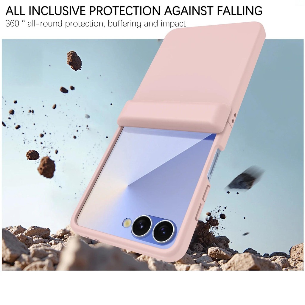 TPU có màng cường lực Bản lề Vỏ bảo vệ Vỏ điện thoại cho Samsung Galaxy Z Flip 7 6 5 4 3 Flip7 Flip6 Flip5 Flip5 Flip4 5G