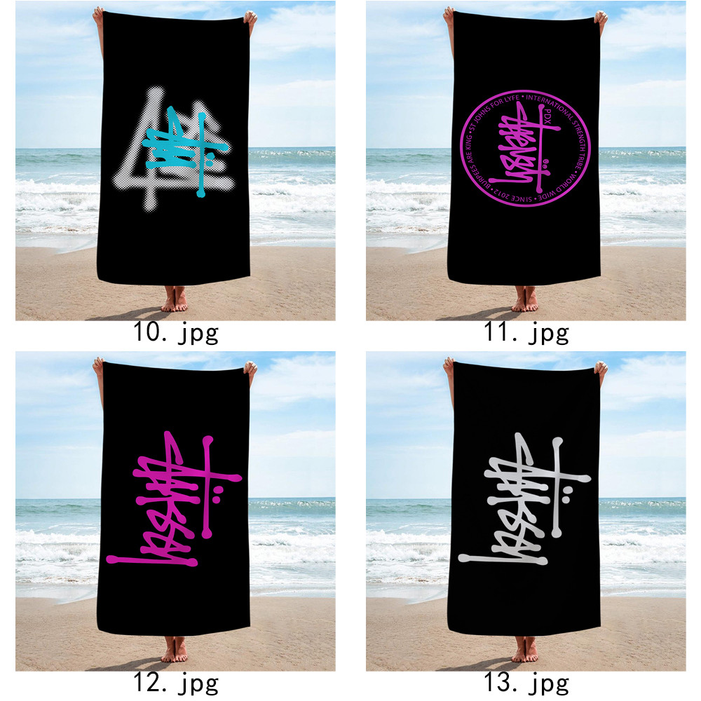 Khăn tắm vách ngăn Art Stussy Logo, Khăn tắm bể bơi đi biển, Quà tặng kỷ niệm sinh nhật