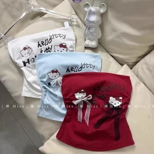 Sanrio Hello Kitty Áo Vest Nữ Mùa Hè Mỏng Nhẹ Cho Bé Gái
