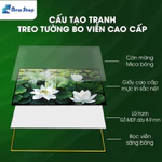 Tranh Treo Tường Phòng Khách Sang Trọng - Tranh Chữ Thư Pháp Cha Mẹ - Gia Đình - Cội Nguồn (Bộ 3 Tấm) — ảnh 3