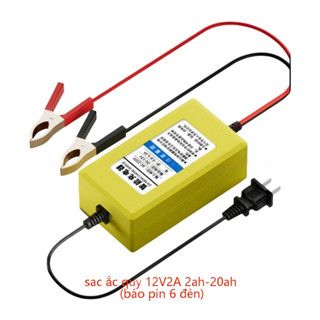 MOTEX Sạc Bình Ắc Quy 12V 2A Loại Nhỏ Tự Ngắt, Bộ Nạp Kích Bình Nước Axit Chì, Xe Máy, Xe Điện