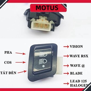 【MOTEX】Công Tắc Đèn Xe Máy 3 Chế Độ (TẮT ĐÈN - PHA - COS) Cho Wave A/ RS110/ RSX - Futrure - Vision