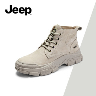JEEP Nữ Martin Giày Bốt Phong Cách Mới Thu Đông Lông Cừu Lót Retro Phong Cách Anh Đi Bộ Đường Dài Ngoài Trời Giày Cao Đến Mắt Cá Chân
