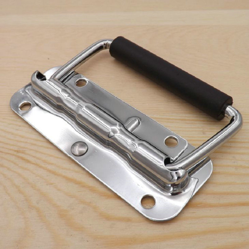 Dày 304 Thiết Bị Thép Không Gỉ Hộp Tay Cầm Hộp Dụng Cụ Hoạt Động Tay Cầm Lò Xo Gấp Tay Cầm