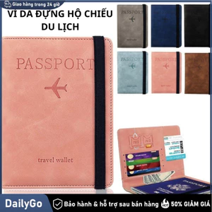 Ví Đựng Passport Da PU Cao Cấp – Bao Hộ Chiếu Du Lịch Sang Trọng, Tiện Dụng