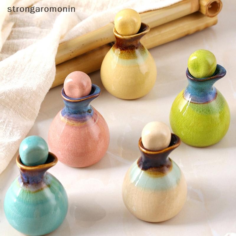 ST Chai tinh dầu thơm bằng gốm thơm Hộp đựng rỗng 60ml ST