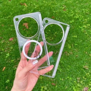 Ốp Điện Thoại Từ Tính Trong Suốt Mỏng Cứng Cho OPPO Find N5 Find N3 Với Bản Lề Xoay Mặt Sau Chống Sốc