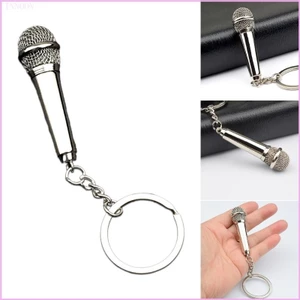 Cinna Phong Cách Thu Nhỏ Micro Chìa Khóa Mô Phỏng Mic Hình Móc Khóa Túi Kích Thước Móc Khóa Chủ Đề Âm Nhạc Phụ Kiện