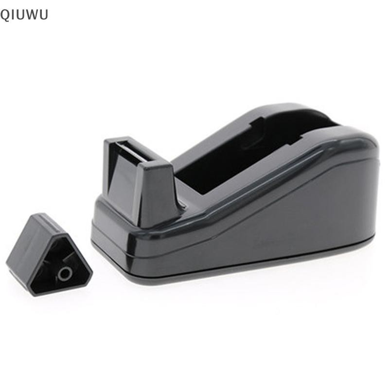 QIUWU Tape Dispenser Văn phòng phẩm lớn Băng dính Cắt niêm phong Băng đế bàn Hộp đựng đồ dùng văn phòng Hộp đựng băng đóng gói.