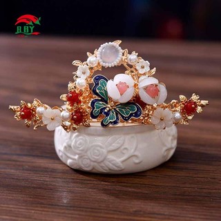 Kẹp tóc phong cách Trung Quốc có ngọc trai và tua rua dài, phù hợp phối đồ