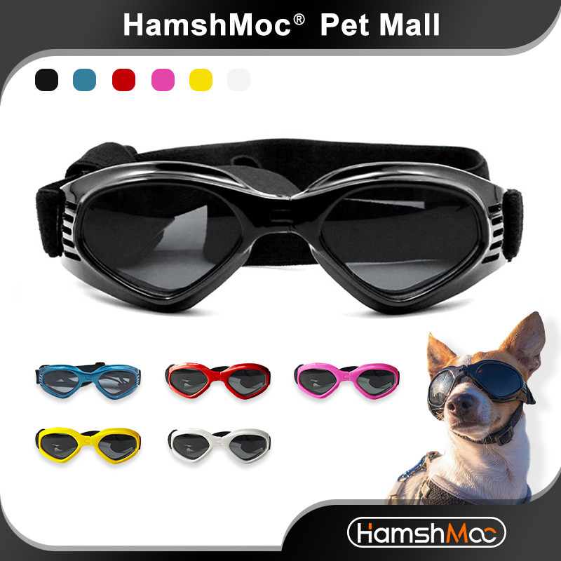 HamshMoc Kính cho chó UV400 Chống gió và bụi Có thể gập lại Lỗ thông hơi nhiều màu thoải mái Phù hợp cho cuộc phiêu lưu nắng