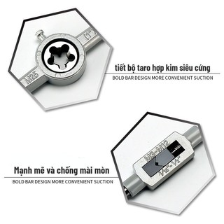 [COD] 【48h】Bộ taro tạo ren M3-M12 taro ren ngoài 20 chi 40 chi tiết bộ taro