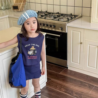 Phong Cách Mới Mùa Hè Bé Gái Áo Vest Quần Short Phù Hợp Với Bé Hoạt Hình Dễ Thương In Hình Trẻ Em Thời Trang Thường Ngày Hai Mảnh Phù Hợp Với