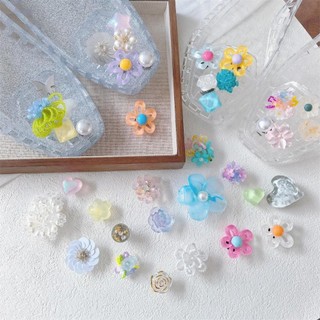 Thời Trang Pha Lê Giày Trang Trí Hạt Cao Cấp Hoa Ngọc Trai Nơ Kim Sa Lấp Lánh Giày Quyến Rũ Bộ DIY Có Thể Tháo Rời Giày Phụ Kiện 1 Bộ