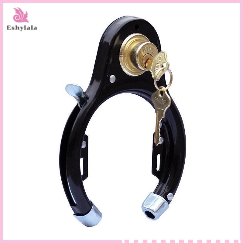 1 Bộ Khóa Bánh Xe Đạp Hình Chữ U Với 2 Phím Cho / Xe Tay Ga / Xe Máy [MỚI]