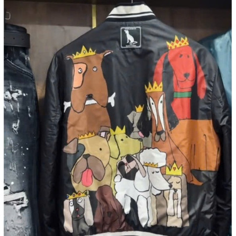 Áo Bomber Dê Gà Cúc Bấm Gia Đình Cún KCloset Áo Khoác Gió 2 Lớp Dày Dặn Dáng Rộng Nam Nữ NA962