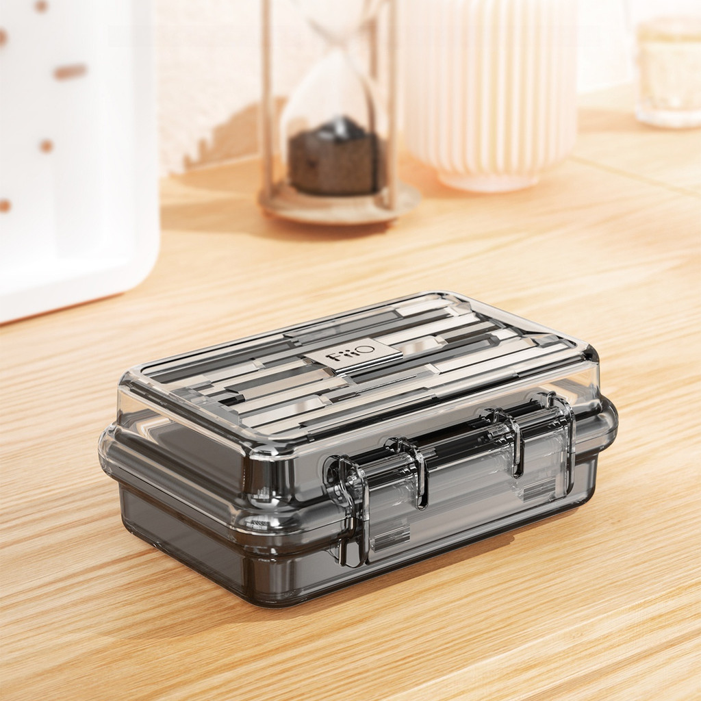 FiiO NEST Hộp Bảo Quản Tai Nghe Trong Suốt Hộp Mini Di Động Tai Nghe Cáp Dữ Liệu Chống Thấm Nước Chống Bụi Tai Nghe Hộp Bảo Vệ
