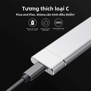 Khuyến mãi Hộp đựng ổ cứng ngoài M2 NVME SSD USB 3.1 Type C 10Gbps-Tương thích Mac và Windows PC tiện lợi chất lượng cao