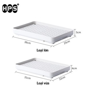 Khay úp ly cốc, Khay trà nhựa PP cao cấp 2 lớp chịu nhiệt MAISON, Khay đựng đa năng phong tiện ích cho gia đình