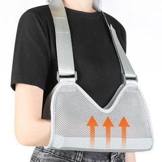 LOOKSHOW Y tế Forearm Sling Cánh tay gãy xương Phẫu thuật sau phẫu thuật Dây đeo cố định cánh tay Lưới thoáng khí Dây đeo hỗ trợ cổ tay cho trẻ em / người lớn H4J5