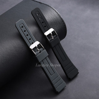 Dây đeo đồng hồ silicon 18mm cho Casio F91W F84 F105 / 108 / A158 / 168 / AE1200 / 1300 W800H SGW400 dành cho Đồng hồ đeo tay nam nữ màu vàng nhỏ cổ điển