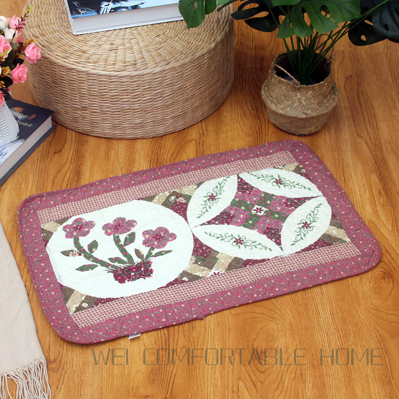 Cửa Vào Thảm Mục Vụ Cotton Chăn Chống Trơn Trượt Phòng Tắm Phòng Ngủ Sàn Thảm Máy Có Thể Giặt Thảm