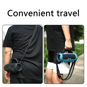 Ốp lưng silicon chống sốc BTM có dây đeo vai để sạc 6 loa