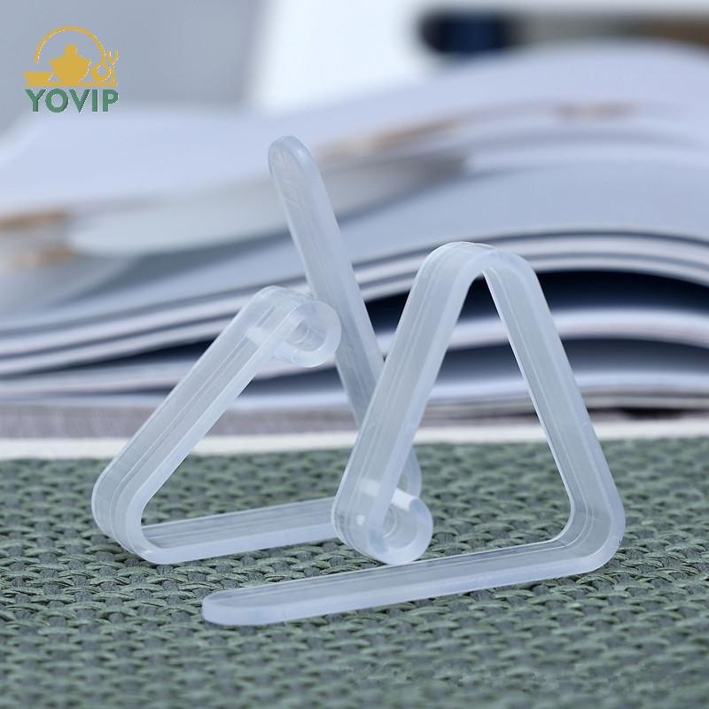 YOVIP 10 Chiếc Khăn Trải Bàn Trong Suốt Chống Trơn Trượt Cố Định Kẹp Khóa Hộ Gia Đình Góc Bàn Khăn Trải Bàn Kẹp Cố Định Khóa Nhựa VN