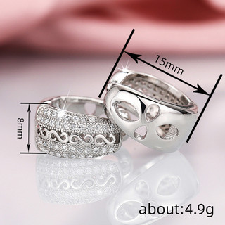 Bông Tai Zircon Bạc S925 Thiết Kế Đơn Giản, Phù Hợp Làm Quà Tặng Cho Nữ Sinh Viên