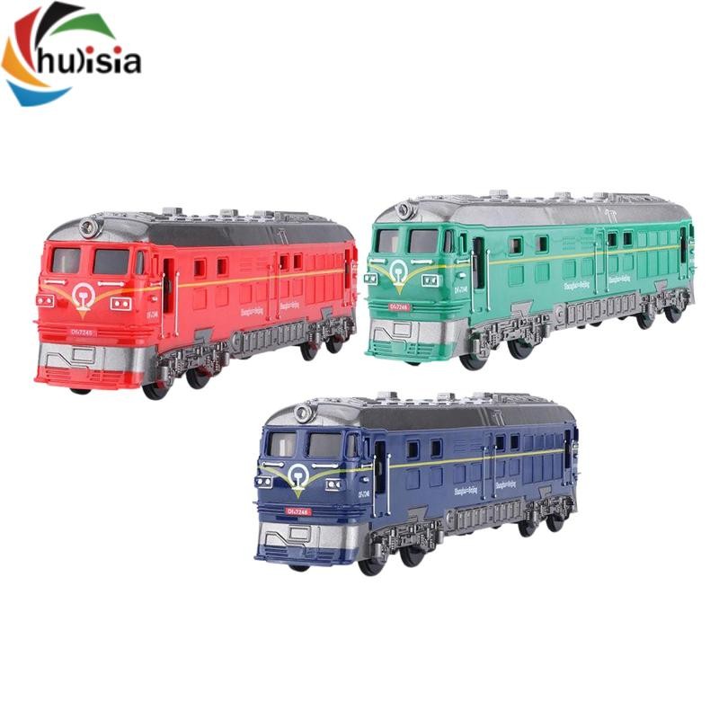 chulisia Tỉ Lệ 1: 87 Hợp Kim Đầu Máy Lực Kéo Động Cơ Xe Lửa Mô Hình Đồ Chơi Với Đèn Nhạc