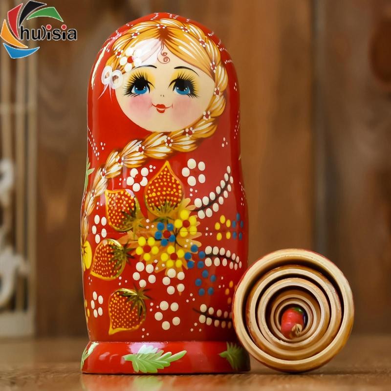 chulisia 7 Chiếc Búp Bê Làm Tổ Nga Matryoshka Búp Bê Cho Bàn Trẻ Em Tập Đi 20cm