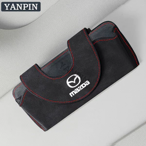 Dành Cho Xe Mazda Kính Túi Bảo Quản Da Lộn Kính Trường Hợp CX 8 CX 5 CX 3 CX 30 Mazda 3 Mazda 2