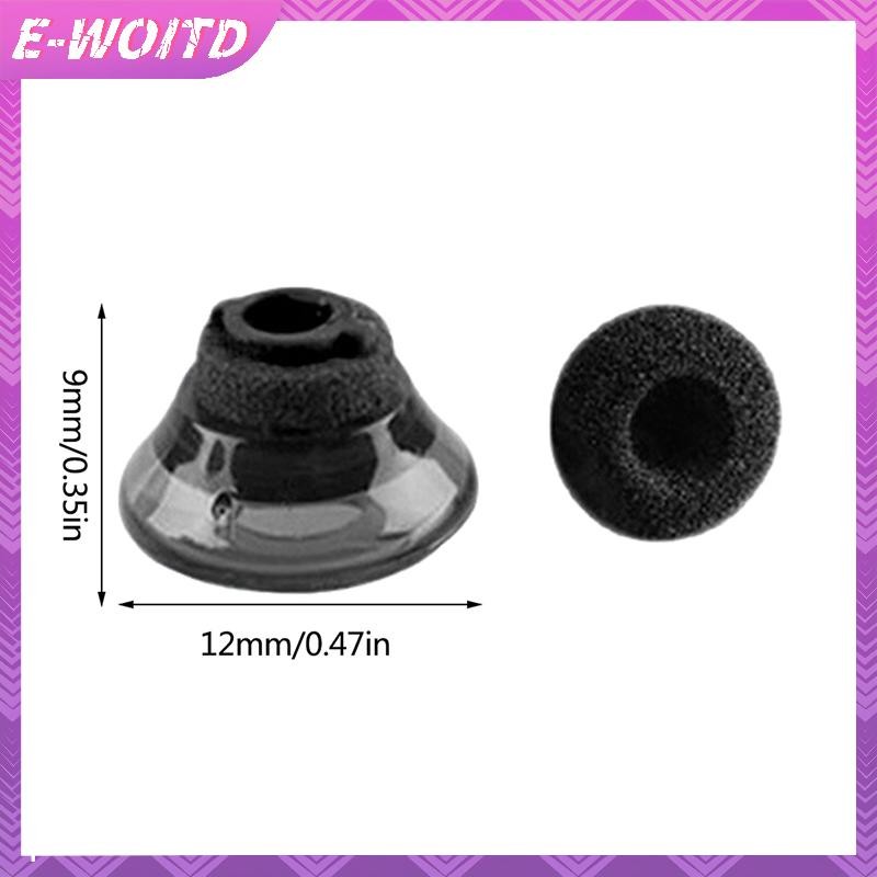 E-WOITD Nút Tai Nghe Silicon Mềm Đầu Eargels Bọt Đen Phụ Kiện Cho Voyager 5200