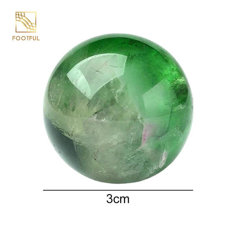 Đá Quý Tự Nhiên Trang Trí Điêu Khắc Hình Trang Trí Quả Cầu Fluorite Trong Suốt Để Thiền Phong Thủy Bói Toán