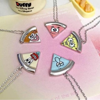 5 Cái / bộ Từ SpongeBob Pizza Mặt Dây Chuyền Vòng Cổ Hoạt Hình Patrick Ngôi Sao Vòng Cổ Cho Cặp Đôi Bestie