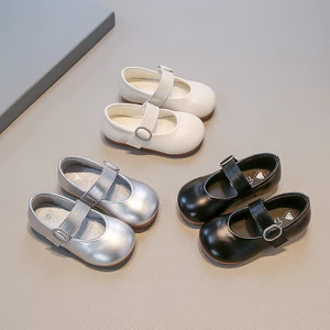 Giày dép của bé 89Mới_Giày búp bê da trơn thời trang cho bé size 22-31