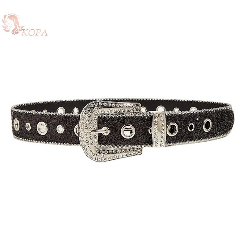 KOPA Sáng Bóng Kim Cương Giả Rộng Thắt Lưng Nữ Đầm Người Lớn Kim Cương Giả Thắt Lưng Đầm Pha Lê Thắt Lưng VN