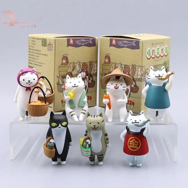 KOPA Hình Búp Bê Meow Market Túi Mù Nhân Vật Hành Động Trang Trí Mô Hình Quà Tặng Trẻ Em VN