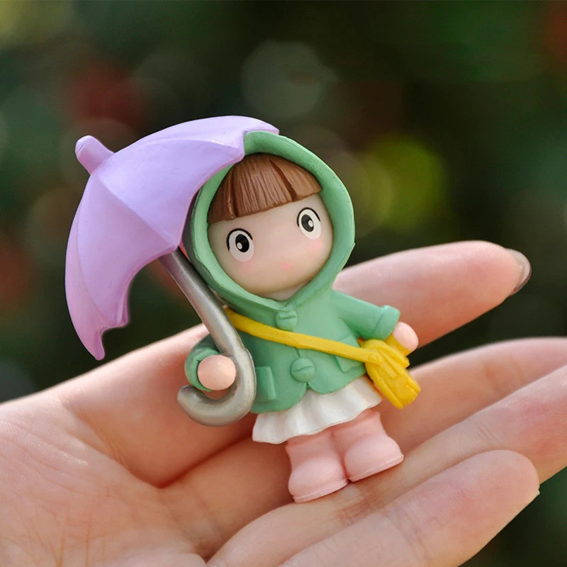 4 Chiếc Ô Dễ Thương Cặp Đôi Ô Tô Trang Trí Nội Thất Ô Tô Nhân Vật Hành Động Gương Chiếu Hậu Tự Động Bảng Điều Khiển Đồ Trang Trí Quà Tặng Mini Phụ Kiện