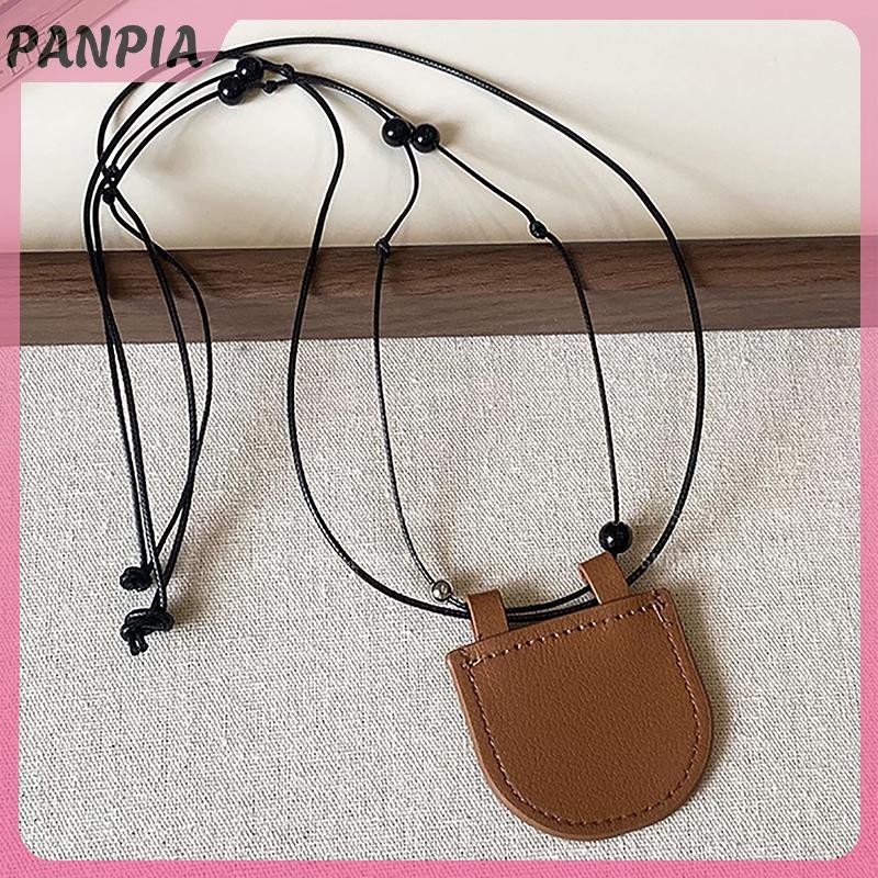 PNPIA-Túi lưỡi liềm đa năng Vòng cổ có thể điều chỉnh cho nữ Thời trang bé gái Cá tính Túi nhỏ Mặt dây chuyền Áo len Dây chuyền Quà tặng
