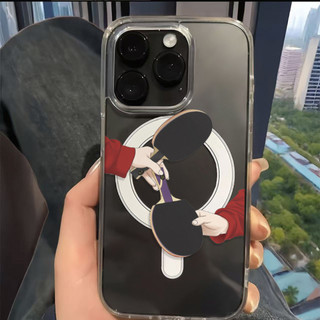 Ốp điện thoại vợt bóng bàn Shatou cho iPhone16 15 14 11 13 12 X XS Pro Max XR Mini Xr 7 8 Plus Vỏ bảo vệ từ tính chống sốc trong suốt không màu vàng
